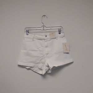 Womens White Jean Shorts Size 6 #368-369